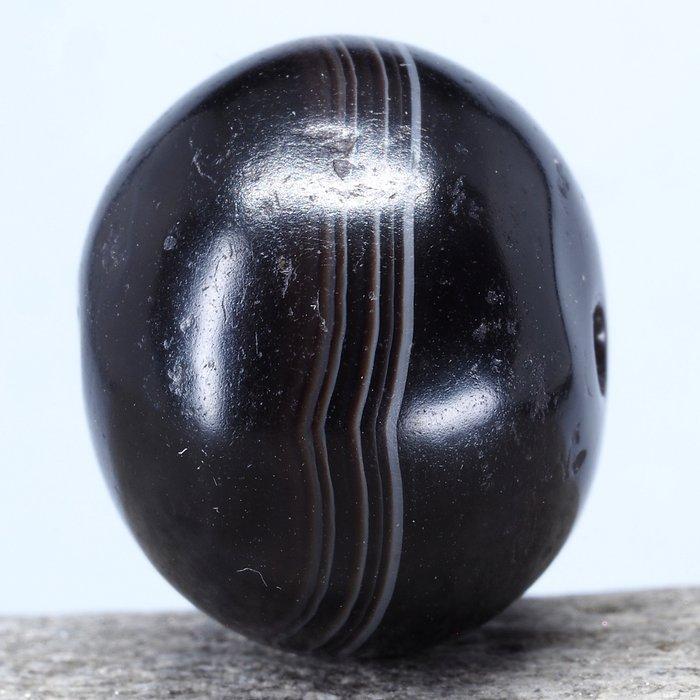 Kraal - Gestreepte agaat - Indo-Tibetan - Indo-Tibetan -, Antiek en Kunst, Kunst | Niet-Westerse kunst