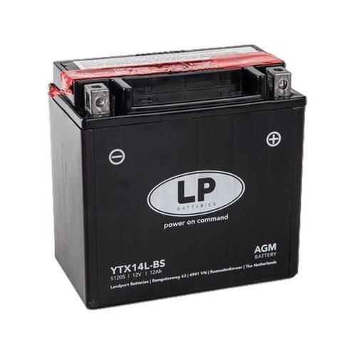LP YTX14L-BS 12 volt 12,0 ah AGM motor accu (51205- MA, Motoren, Onderdelen | Overige, Nieuw, Ophalen of Verzenden