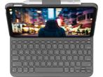 Logitech Slim Folio - Tablettoetsenbord - Geschikt voor iPad, Computers en Software, Apple iPads, Verzenden, Zo goed als nieuw