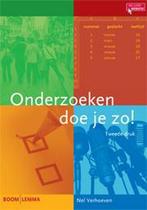 9789059319240 Onderzoeken doe je zo! | Tweedehands, Boeken, Schoolboeken, Verzenden, Zo goed als nieuw, Nel Verhoeven
