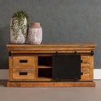 Tv-meubel Mangohout Milan 120 cm, 100 tot 150 cm, Verzenden, Nieuw, Minder dan 100 cm