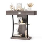 2dekans | Coast T-Vormige Consoletafel Grijs 91 x 30 x 88 cm, Huis en Inrichting, Tafels | Salontafels, Ophalen of Verzenden, Zo goed als nieuw