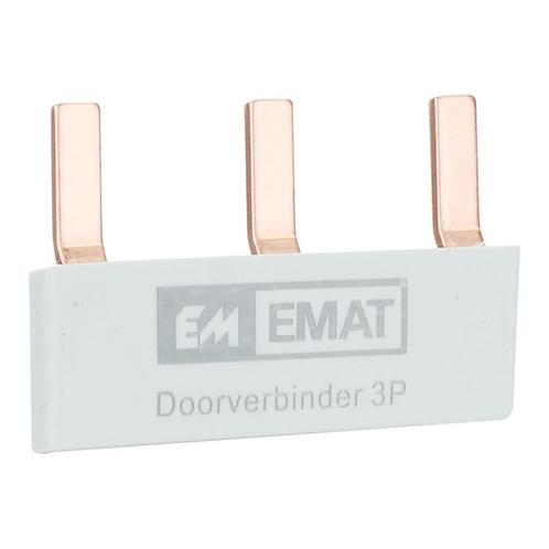 EMAT doorverbinder 3-voudig grijs (85220023), Doe-het-zelf en Verbouw, Elektra en Kabels, Verzenden