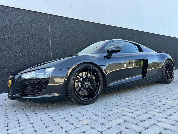 Audi R8 4.2 FSI Quattro R-tronic 2007 Black-Edition, Auto's, Audi, Onderhoudsboekje, Te koop, Automaat, Coupé, Zwart, G, Zwart