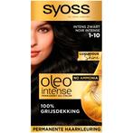 Syoss Oleo Intense 1-10 Intens Zwart Haarkleuring, Nieuw, Verzenden