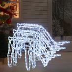 vidaXL Kerstfiguur rendier 3 st 73x31x45 cm koudwit, Verzenden, Nieuw