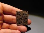 Oud-Egyptisch Faience Amulet met afbeelding van de goden