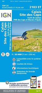 Topografische Wandelkaart van Frankrijk 2103ET - Calais Site, Nieuw, Verzenden