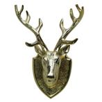 wanddecoratie hert champagne goud, Huis en Inrichting, Woonaccessoires | Overige, Verzenden, Nieuw