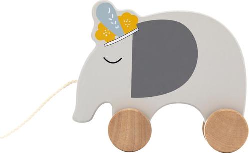 Tryco Houten Olifant Trekfiguur TR-303023, Kinderen en Baby's, Speelgoed | Houten speelgoed, Nieuw, Verzenden