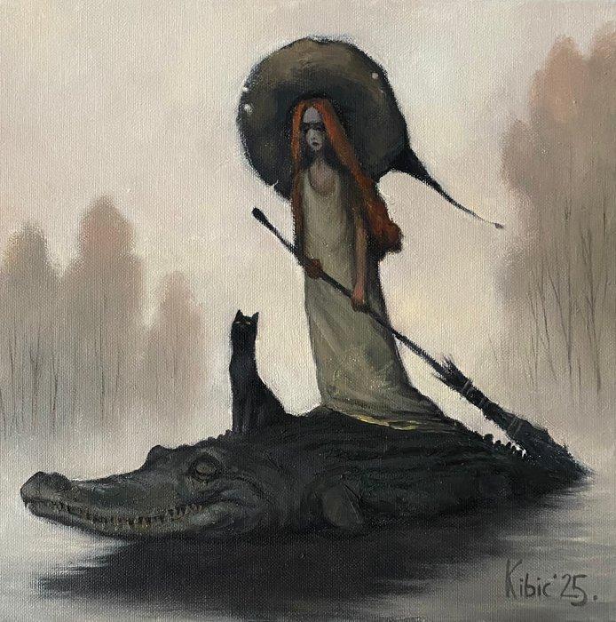 Ihar Kebets - Passengers, Antiek en Kunst, Kunst | Schilderijen | Modern