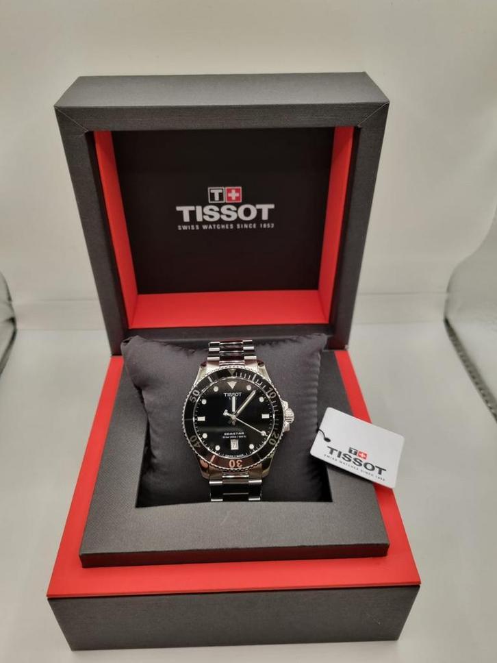 Tissot Seastar 1000 40mm - T120.410.11.051.00, Sieraden, Tassen en Uiterlijk, Horloges | Heren, Staal, Zo goed als nieuw, Staal