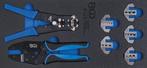 Bgs Technic 1/3 Gereedschap module 12-delig krimp & strip..., Verzenden, Nieuw