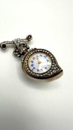 Broche - 14 karaat Platina, Witgoud, Zilver