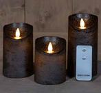 Ledkaarsen rustiek zwart annas collection led kaars 3d, Ophalen of Verzenden, Nieuw