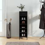 vidaXL Schoenenkast 30x35x105 cm bewerkt hout zwart, Huis en Inrichting, Kasten | Overige, Verzenden, Nieuw