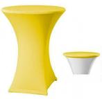 Statafelrok rond 80/85 cm en topcover Samba geel - tafelhoes, Zakelijke goederen, Horeca | Meubilair en Inrichting, Horecatextiel