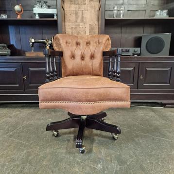 Chesterfield Stoker Bureaustoel - Jacht Cognac 28 beschikbaar voor biedingen