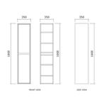 Kolomkast BWS Riga 160 cm Walnoot, Ophalen of Verzenden, Nieuw
