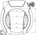 Abus Ringslot Pro Shield Xplus 5955 ART2, Fietsen en Brommers, Fietsaccessoires | Fietssloten, Ophalen of Verzenden, Nieuw