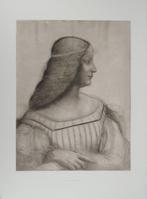 Léonard de Vinci (1452-1518), after - Portrait d’Isabelle, Antiek en Kunst