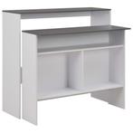 Bartafel Wit/Grijs 130cm | OP=OP! 47% Retourkorting, Huis en Inrichting, Tafels | Statafels, Ophalen of Verzenden, Nieuw