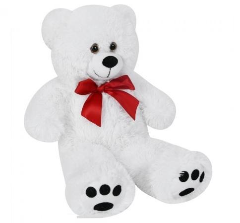 Monzana Teddybeer - Pluche - 50cm - Wit (Knuffels), Kinderen en Baby's, Speelgoed | Knuffels en Pluche, Nieuw, Verzenden