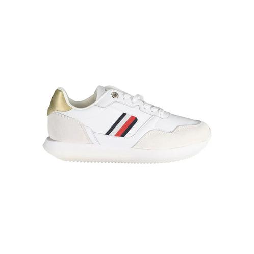-6% Tommy Hilfiger  Tommy Hilfiger Te leren dames sneakers v, Kleding | Dames, Schoenen, Wit, Nieuw, Verzenden