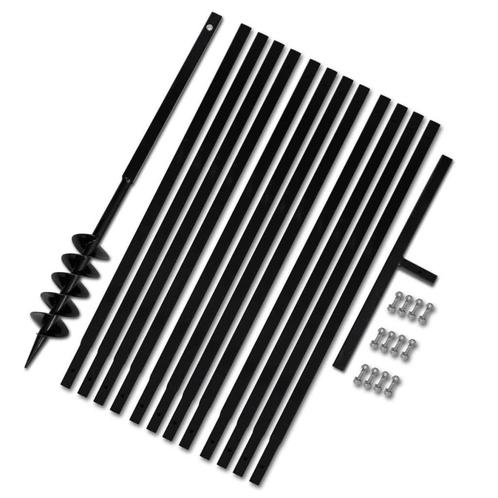 vidaXL Grondboor 100 mm met 13 m verlengstuk Staal, Tuin en Terras, Hand-tuingereedschap, Nieuw, Verzenden