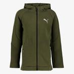 Puma Evostripe kinder sweatvest donkergroen maat 170/176, Verzenden, Nieuw