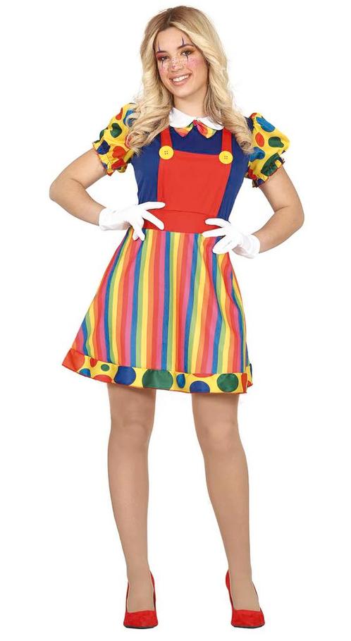 Clownsjurk Dames Jiffy, Kleding | Dames, Carnavalskleding en Feestkleding, Nieuw, Ophalen of Verzenden
