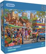 Steve Crisp - York Market Puzzel (1000 stukjes) | Gibsons -, Hobby en Vrije tijd, Denksport en Puzzels, Verzenden, Nieuw