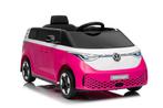 Kinderauto Roze, Volkswagen iD BUZZZ, 12V, RC, 1jr garantie, Kinderen en Baby's, Speelgoed | Speelgoedvoertuigen, Ophalen of Verzenden