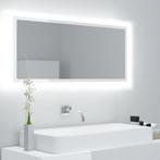 vidaXL Badkamerspiegel LED 100x8,5x37 cm acryl hoogglans wit, Huis en Inrichting, Tafels | Kaptafels, Nieuw, Verzenden