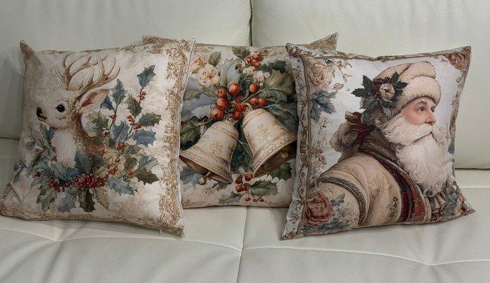 Set kerstkussens voor decoratie: rendier, kerstman - Kussen, Diversen, Kerst