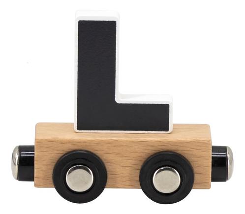 Tryco Houten Gekleurde Lettertrein - Letter L TR-353031, Kinderen en Baby's, Kinderkamer | Inrichting en Decoratie, Nieuw, Verzenden