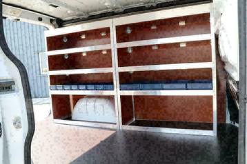 Aanbieding aluminium-houten stellingkasten €360 beschikbaar voor biedingen