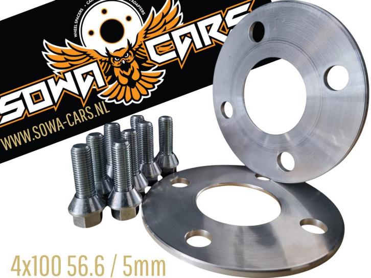 Spacers 5mm Opel Corsa 4x100 56.6 Spoorverbreders adapters, Auto diversen, Tuning en Styling, Ophalen of Verzenden