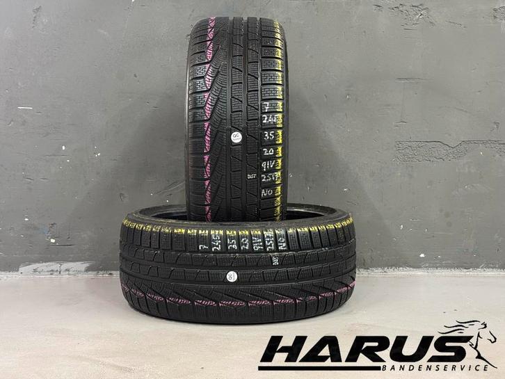245/35/20 91V N0 Pirelli winterbanden 7mm profiel 2 stuks, Auto-onderdelen, Banden en Velgen, 20 inch, Erkend duurzaam, Winterbanden