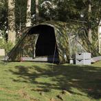 vidaXL Koepeltent 6-persoons waterdicht camouflage, Caravans en Kamperen, Verzenden, Nieuw, Tot en met 2