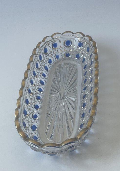 Baccarat - Parfumfles - blauwe diamanten pierreries -, Antiek en Kunst, Antiek | Glas en Kristal
