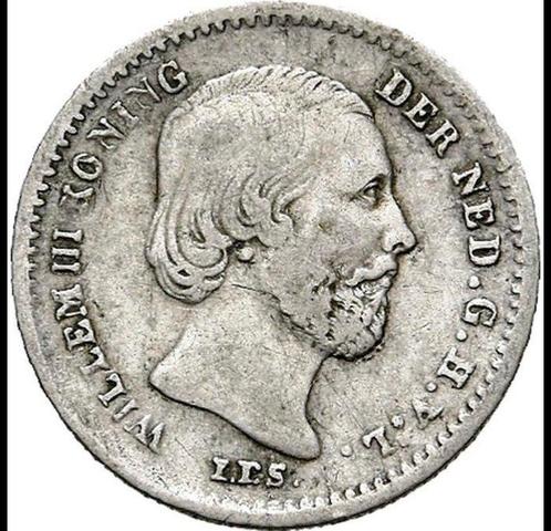Nederland. Willem III. 5 Cents 1853 / VF / Mintage only, Postzegels en Munten, Munten | Nederland