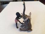 sculptuur, L elephant chez le dentiste - 7 cm - Koud geverfd, Antiek en Kunst