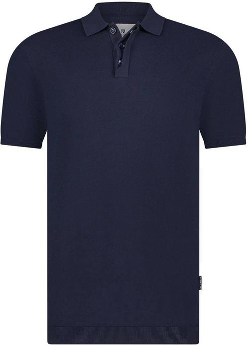 State of Art Polo Knitted Navy maat L Heren, Kleding | Heren, Polo's, Blauw, Nieuw, Maat 52/54 (L), Verzenden