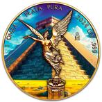 Mexico. 1 Onza 2024 1 oz Mexican Libertad Chichen Itza 24k, Postzegels en Munten, Edelmetalen en Baren