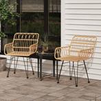 2x PE-rattan stoelen | Tweedekansje | Duurzaam (tuinstoelen), Ophalen of Verzenden, Nieuw, Rotan