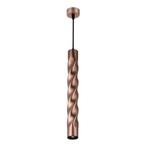 Moderne hanglamp met krul | 30 cm | Rosé Goud | GU10 fitting, Huis en Inrichting, 50 tot 75 cm, Nieuw, Ophalen of Verzenden, Metaal