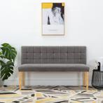vidaXL Bankje 140 cm fluweel grijs, Huis en Inrichting, Banken | Voetenbanken en Poefen, Verzenden, Nieuw