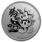 Niue - Disney Lunar Year of the dog - 1 oz 2018, Postzegels en Munten, Verzenden, Losse munt, Zilver