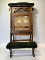Stoel - Elegante Klassieke Biedstoel met Houten Frame,